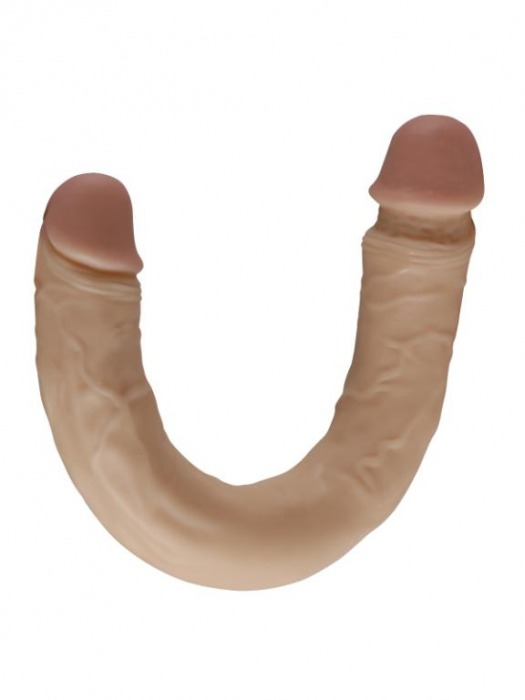 Гибкий двусторонний фаллоимитатор REAL - 39 см. - Real