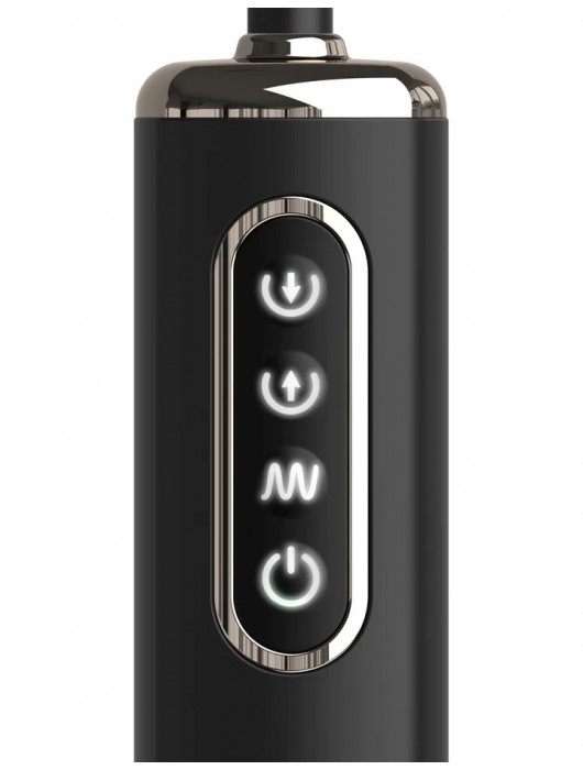 Черная надувная анальная вибропробка Auto-Throb - 13 см. - Pipedream