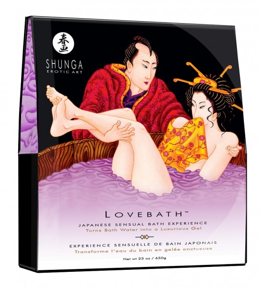 Соль для ванны Lovebath Sensual lotus, превращающая воду в гель - 650 гр. - Shunga - купить с доставкой в Ростове-на-Дону