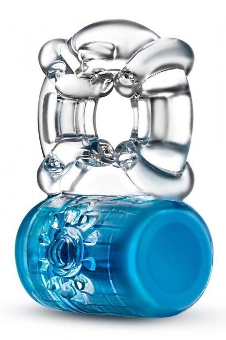 Синее эрекционное виброкольцо Pleaser Rechargeable C-Ring - Blush Novelties - в Ростове-на-Дону купить с доставкой