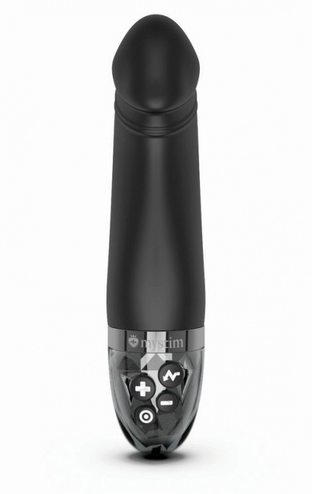 Черный вибратор с электростимуляцией Real Deal Neal - 16,5 см. - MyStim - купить с доставкой в Ростове-на-Дону