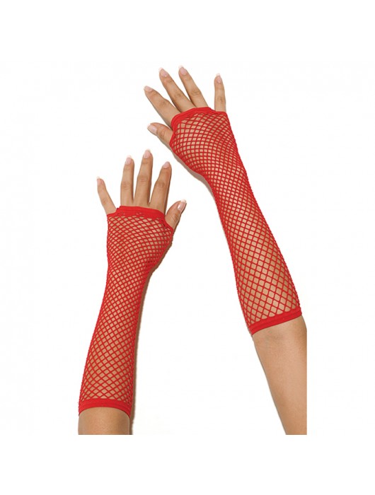 Длинные перчатки в сетку - Electric Lingerie купить с доставкой