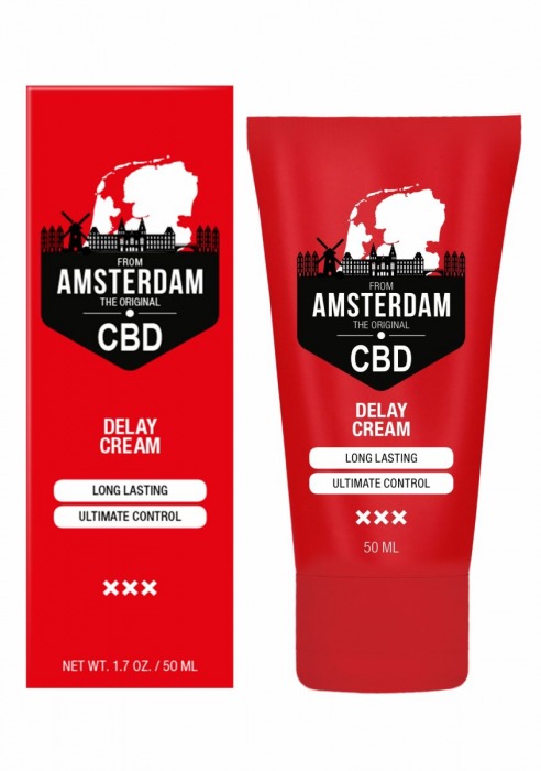 Крем-пролонгатор CBD from Amsterdam Delay Cream - 50 мл. - Shots Media BV - купить с доставкой в Ростове-на-Дону