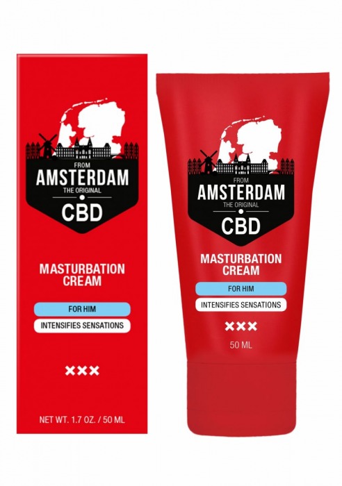 Крем для мастурбации для мужчин CBD from Amsterdam Masturbation Cream For Him - 50 мл. - Shots Media BV - купить с доставкой в Ростове-на-Дону