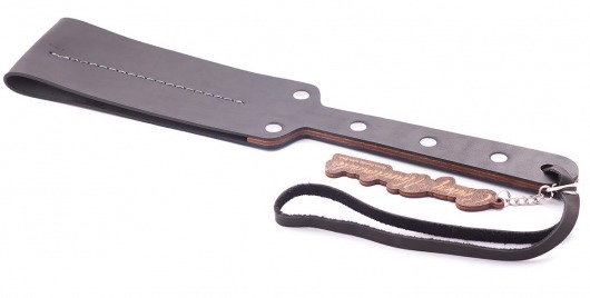 Гладкий мягкий удлиненный пэддл с заклепками - 32 см. - Crazy Handmade - купить с доставкой в Ростове-на-Дону