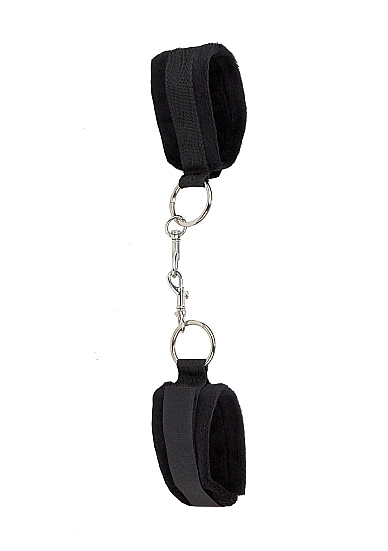 Черные наручники Velcro Cuffs - Shots Media BV - купить с доставкой в Ростове-на-Дону
