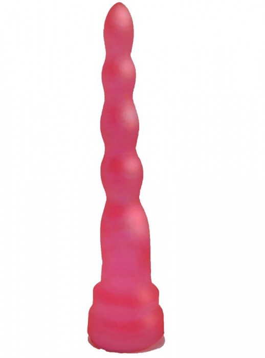 Розовый гелевый расширяющийся к низу анальный стимулятор - 17,5 см. - LOVETOY (А-Полимер)