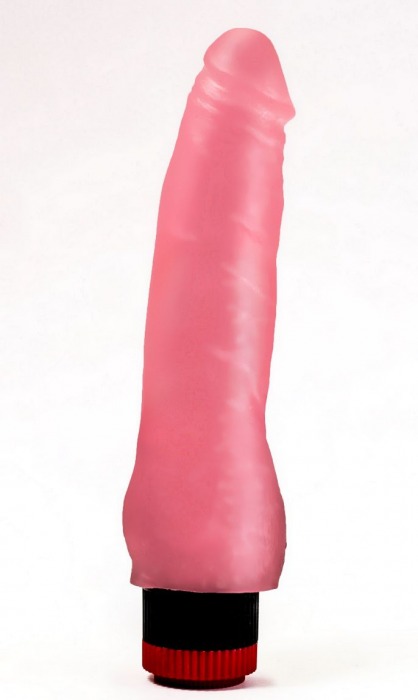 Розовый гелевый виброфаллос - 17,5 см. - LOVETOY (А-Полимер)
