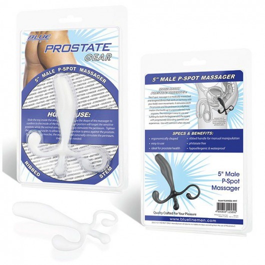 Белый массажер простаты - 12,7 см. - BlueLine - в Ростове-на-Дону купить с доставкой