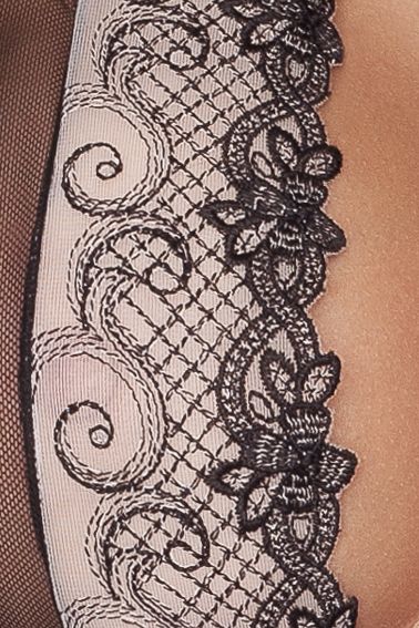 Прозрачный пеньюар Brasiliana и трусики-стринги (большой размер) - Passion купить с доставкой