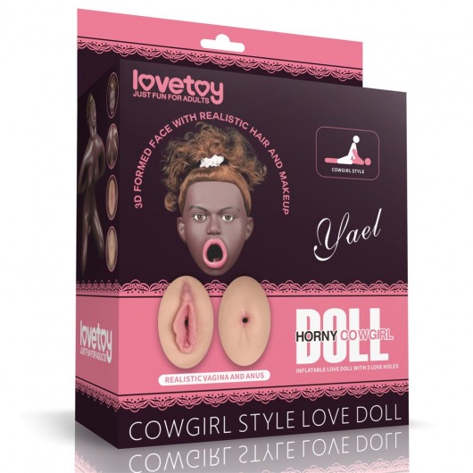 Темнокожая секс-кукла с реалистичными вставками Cowgirl Style Love Doll - Lovetoy - в Ростове-на-Дону купить с доставкой