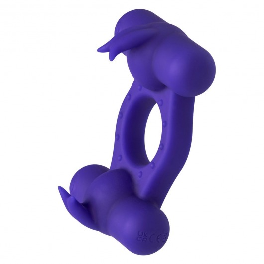 Фиолетовое эрекционное виброкольцо с двумя моторами Silicone Rechargeable Triple Orgasm Enhancer - California Exotic Novelties - в Ростове-на-Дону купить с доставкой