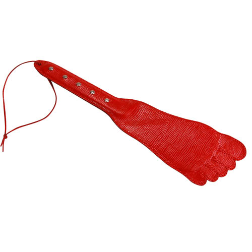 Красная хлопалка в форме ступни - 34,5 см. - Sitabella - купить с доставкой в Ростове-на-Дону