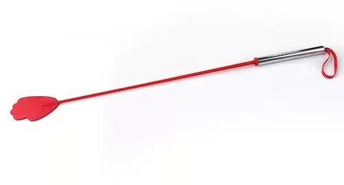Красный стек с металлической хромированной  ручкой - 62 см. - Sitabella - купить с доставкой в Ростове-на-Дону