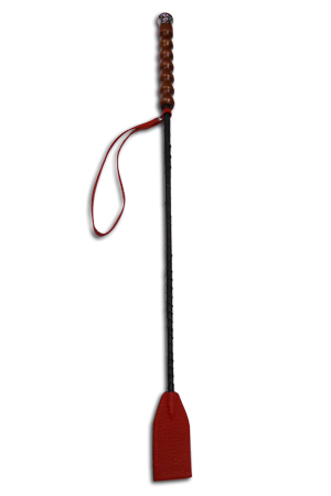 Красный стек с фигурной рукоятью - 62 см. - Sitabella - купить с доставкой в Ростове-на-Дону