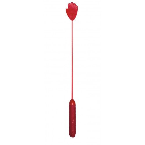 Красный стек с фаллосом вместо ручки - 62 см. - Sitabella - купить с доставкой в Ростове-на-Дону