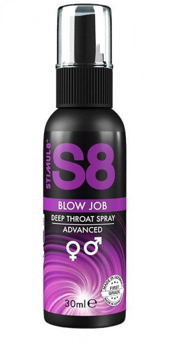 Лубрикант для орального секса S8 Deep Throat Spray - 30 мл. - Stimul8 - купить с доставкой в Ростове-на-Дону