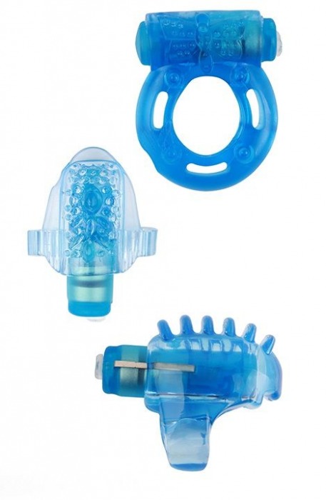 Набор из 3 синих эрекционных колец с вибрацией Teasers Ring Kit - Chisa - в Ростове-на-Дону купить с доставкой