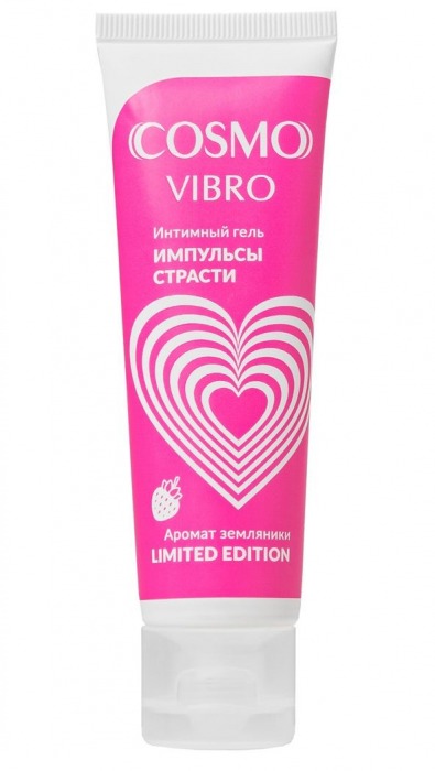 Возбуждающий гель на водно-силиконовой основе Cosmo Vibro с ароматом земляники - 50 гр. - Биоритм - купить с доставкой в Ростове-на-Дону
