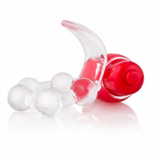 Виброкольцо с язычком и красным виброэлементом Overtime - Screaming O - в Ростове-на-Дону купить с доставкой