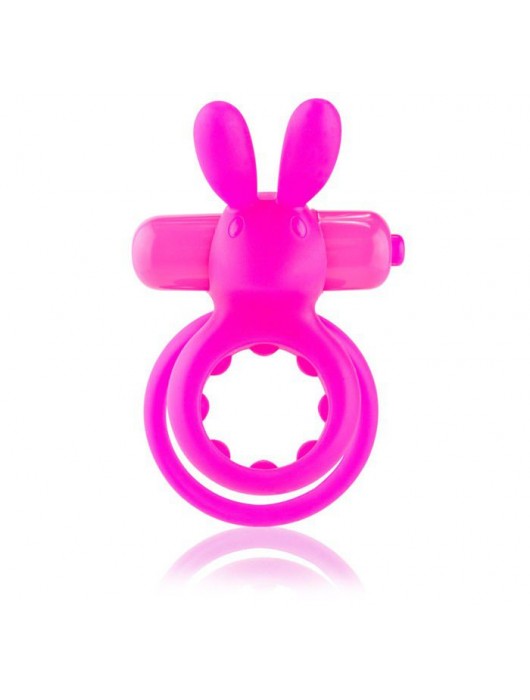 Розовое виброкольцо THE OHARE с подхватом мошонки - Screaming O - в Ростове-на-Дону купить с доставкой