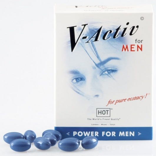 БАД для мужчин V-Active - 20 капсул (622 мг.) - HOT - купить с доставкой в Ростове-на-Дону