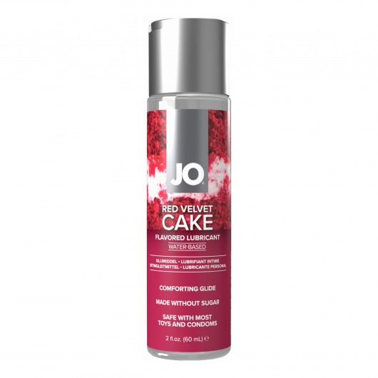 Лубрикант на водной основе JO H2O Red Velvet Cake Flavored Lubricant - 60 мл. - System JO - купить с доставкой в Ростове-на-Дону