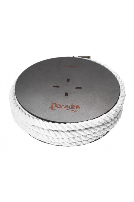 Белая веревка для шибари на катушке - 10 м. - Pecado - купить с доставкой в Ростове-на-Дону