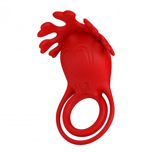 Красное эрекционное кольцо с вибрацией Ruben - Baile - в Ростове-на-Дону купить с доставкой