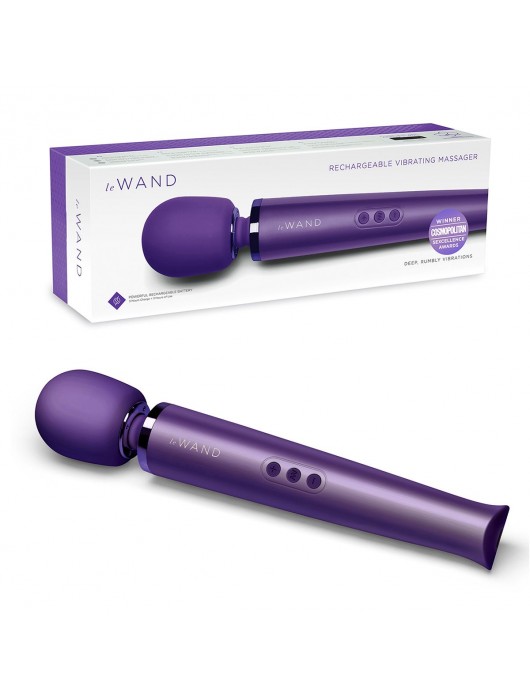 Фиолетовый вибратор Le Wand Rechargeable Vibrating Massager - 34 см. - Le Wand