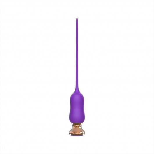 Фиолетовый тонкий стимулятор Nipple Vibrator - 23 см. - I-MOON - купить с доставкой в Ростове-на-Дону