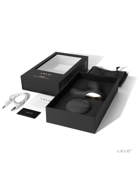 Чёрный массажёр простаты Hugo со встроенным аккумулятором и пультом ДУ - Lelo - в Ростове-на-Дону купить с доставкой