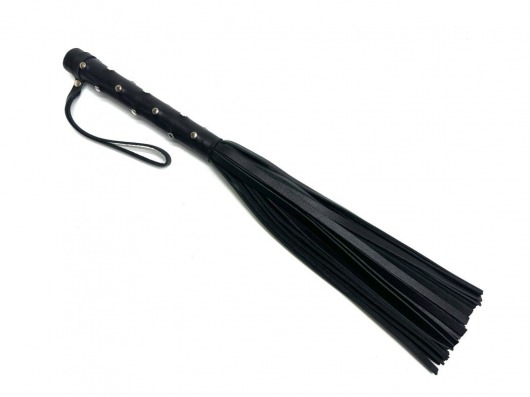 Кожаная плеть «Звездное небо» - 43 см. - БДСМ Арсенал - купить с доставкой в Ростове-на-Дону