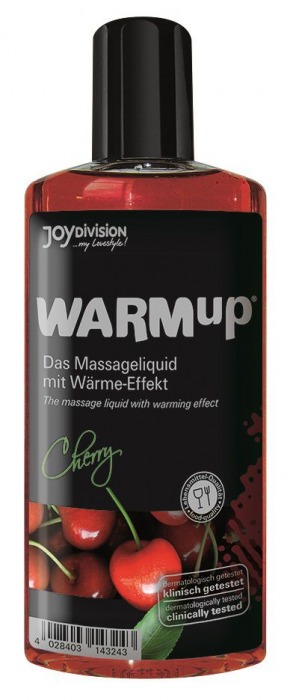 Разогревающее масло WARMup Cherry - 150 мл. - Joy Division - купить с доставкой в Ростове-на-Дону