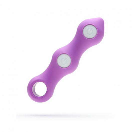 Фиолетовый вибратор VI-BO STICK BALL - 12,9 см. - Tenga