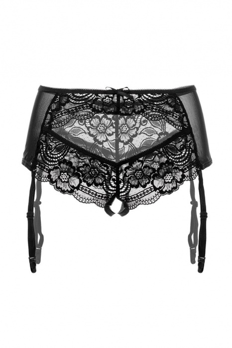 Трусики-пояс из эластичного кружева с пажами для чулок - Erolanta купить с доставкой