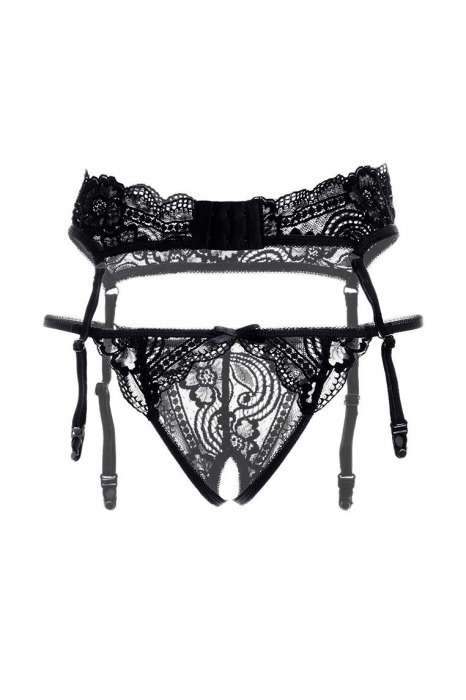 Кружевной пояс с пажами для чулок и трусики - Erolanta купить с доставкой