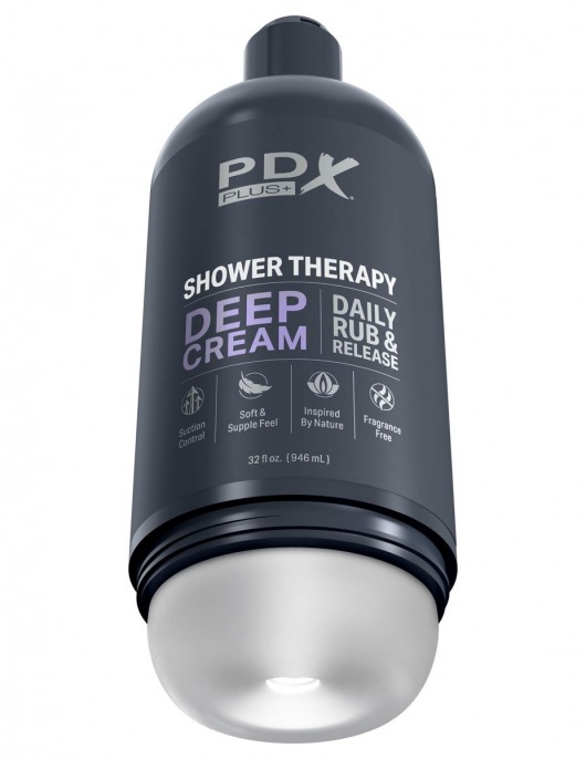 Мастурбатор в бутылке Shower Therapy Deep Cream - Pipedream - в Ростове-на-Дону купить с доставкой