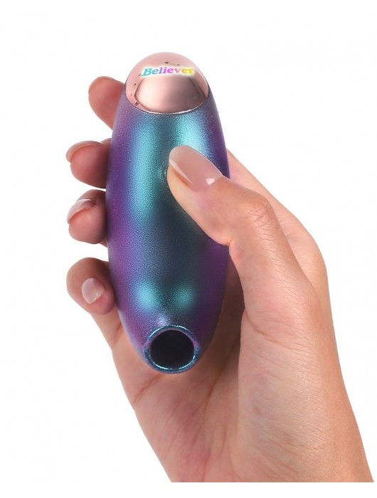 Бирюзовый вакуум-волновой стимулятор Believer - Love to Love