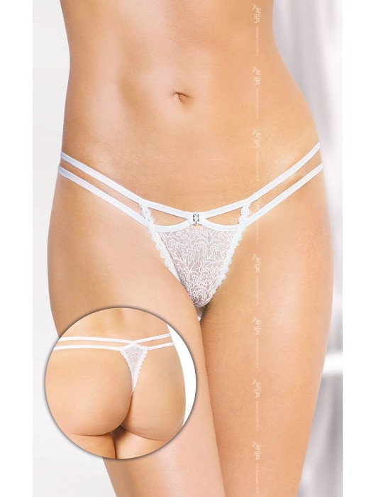 Кружевные трусики-стринг с двойными бретелями - SoftLine купить с доставкой