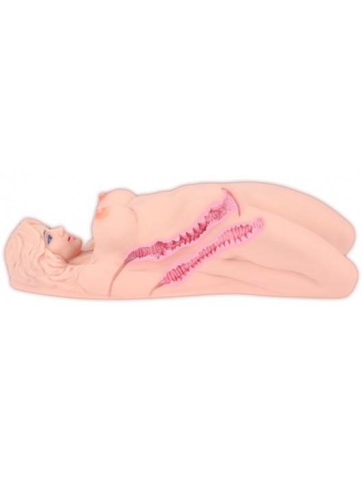 Мастурбатор Veronia с двумя упругими отверстиями для любви без вибрации - KOKOS - в Ростове-на-Дону купить с доставкой