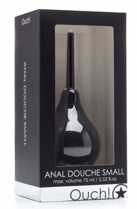 Анальный душ Small Black - Shots Media BV - купить с доставкой в Ростове-на-Дону