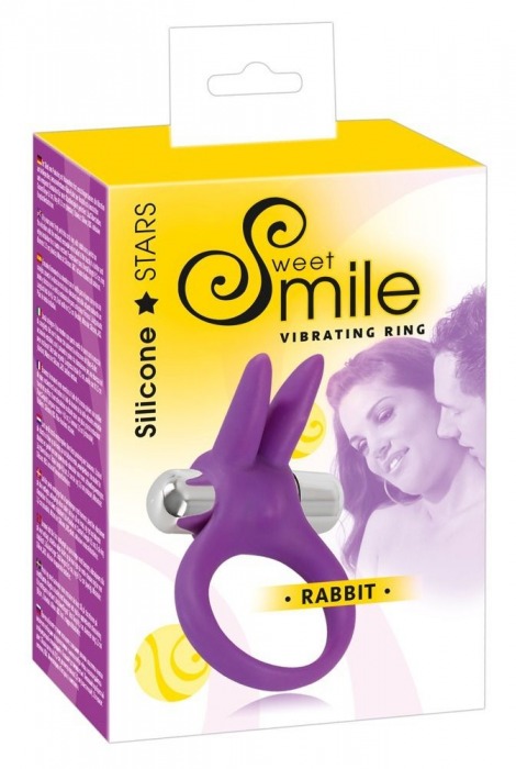 Фиолетовое эрекционное кольцо с вибрацией Smile Rabbit - Orion - в Ростове-на-Дону купить с доставкой