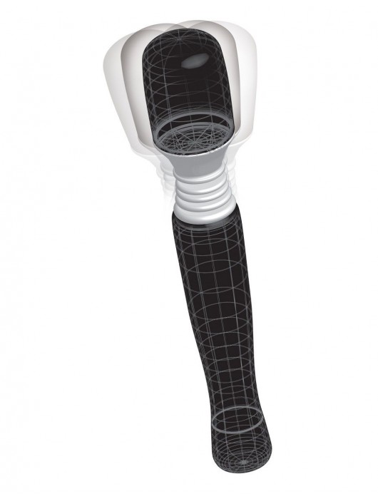 Чёрный вибромассажер Mini Wanachi - Pipedream