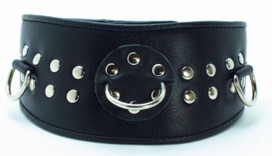 Кожаный ошейник для эротических игр - БДСМ Арсенал - купить с доставкой в Ростове-на-Дону