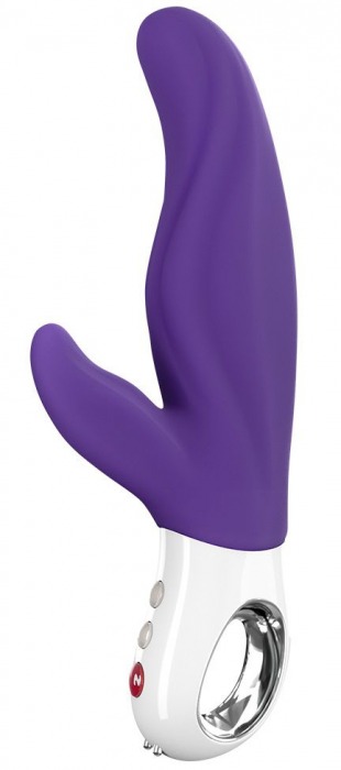 Фиолетовый перезаряжаемый вибратор LADY Bi - 22,5 см. - Fun Factory