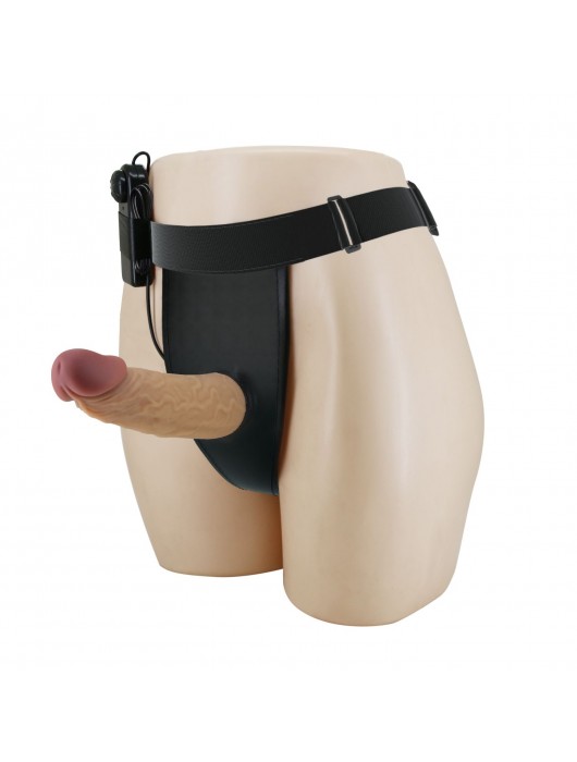 Полый вибрострапон на регулируемых трусиках Draven - 17,5 см. - Baile - купить с доставкой в Ростове-на-Дону