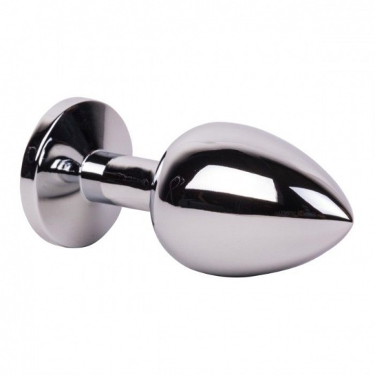 Большой стальной плаг с розовым кристаллом Pink Bubble Gum - 9,5 см. - Erotic Fantasy - купить с доставкой в Ростове-на-Дону