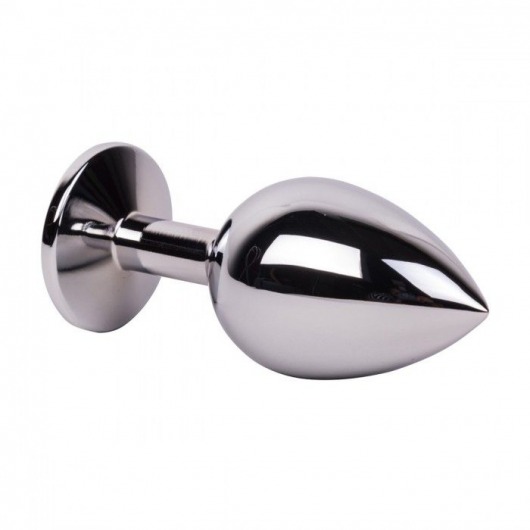 Мини-плаг из стали с оранжевым кристаллом Juicy Orange - 6,5 см. - Erotic Fantasy - купить с доставкой в Ростове-на-Дону