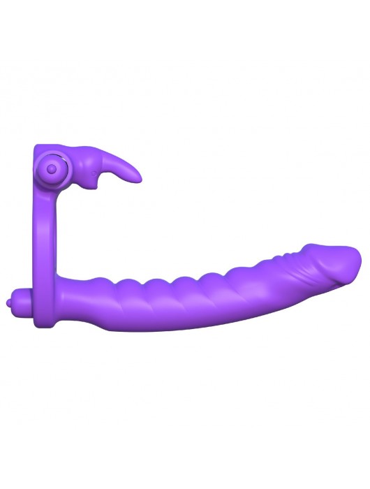 Эрекционное кольцо для двойного проникновения Silicone Double Penetrator Rabbit - Pipedream - в Ростове-на-Дону купить с доставкой